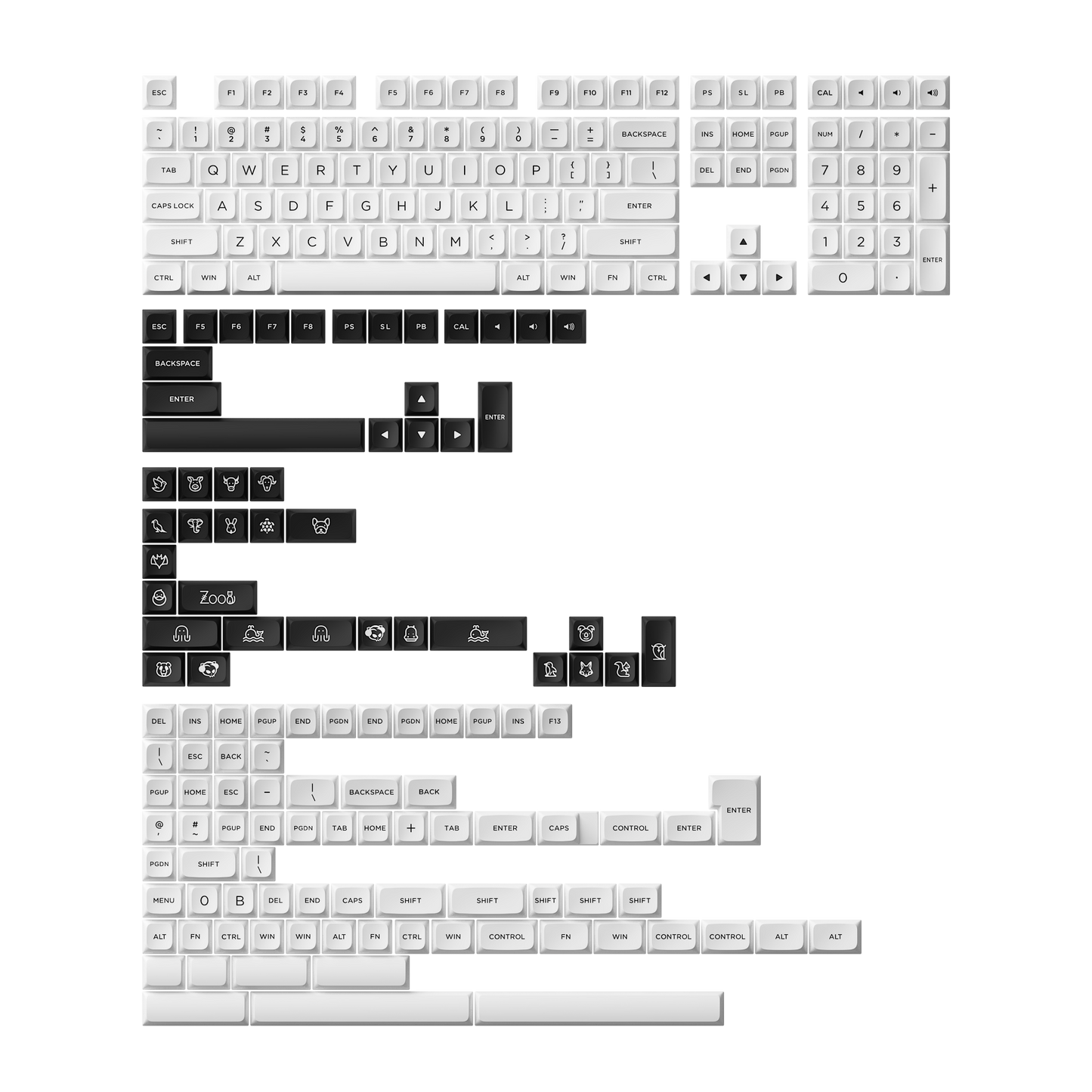 Akko Black on White BoW