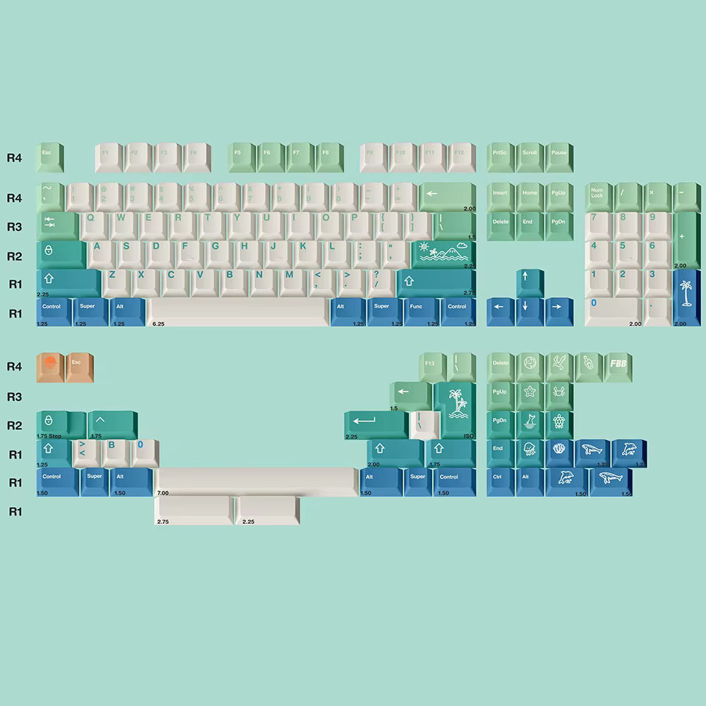FBB - SEA ISLAND KEYCAPS