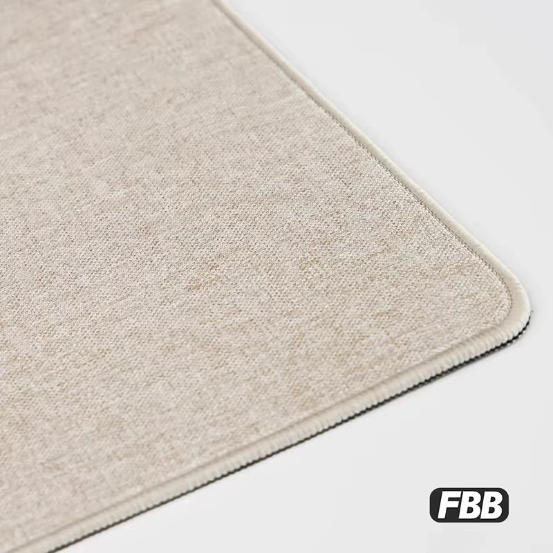 FBB BEIGE LINEN TEXTURE DESKMAT