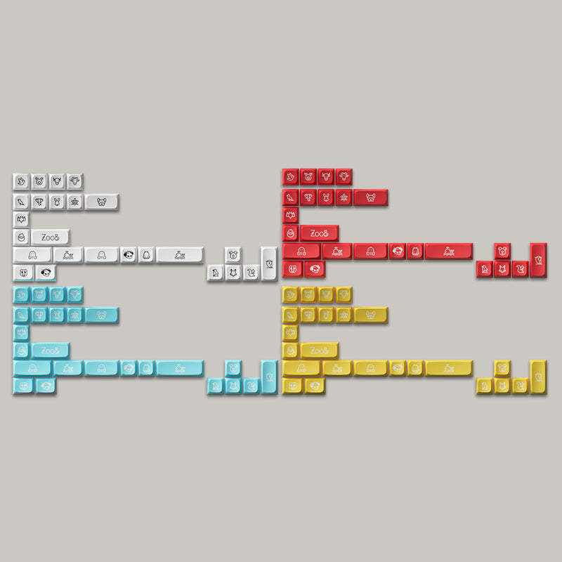 Akko White on Black WOB Building Blocks