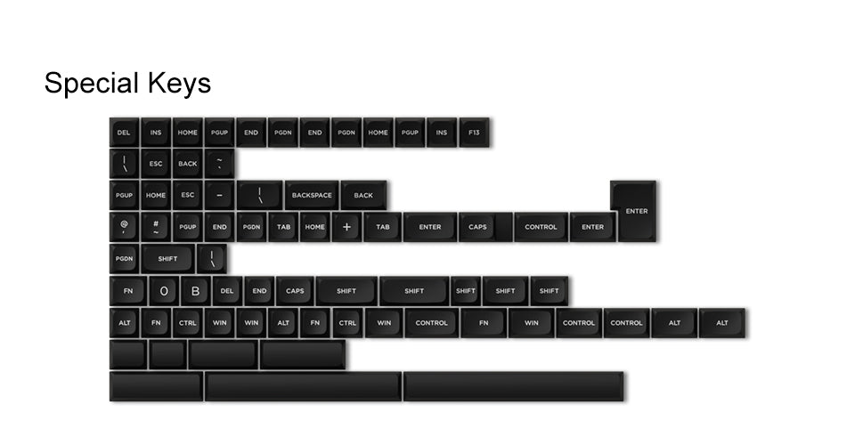 Akko White on Black WOB Building Blocks