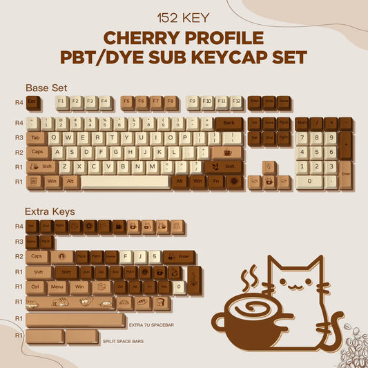 YUNZII COFFEE CAT KEYCAPS