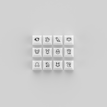 Akko ASA Clear Keycap Set (shine through)