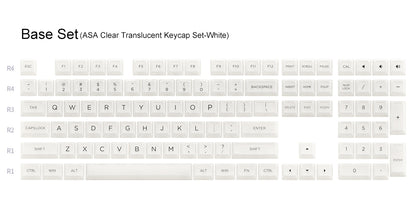 Akko ASA Clear Keycap Set (shine through)