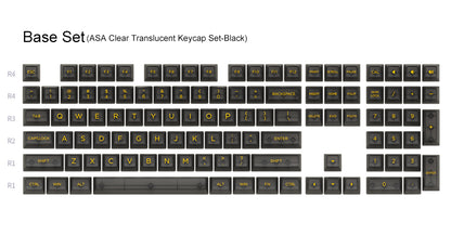 Akko ASA Clear Keycap Set (shine through)