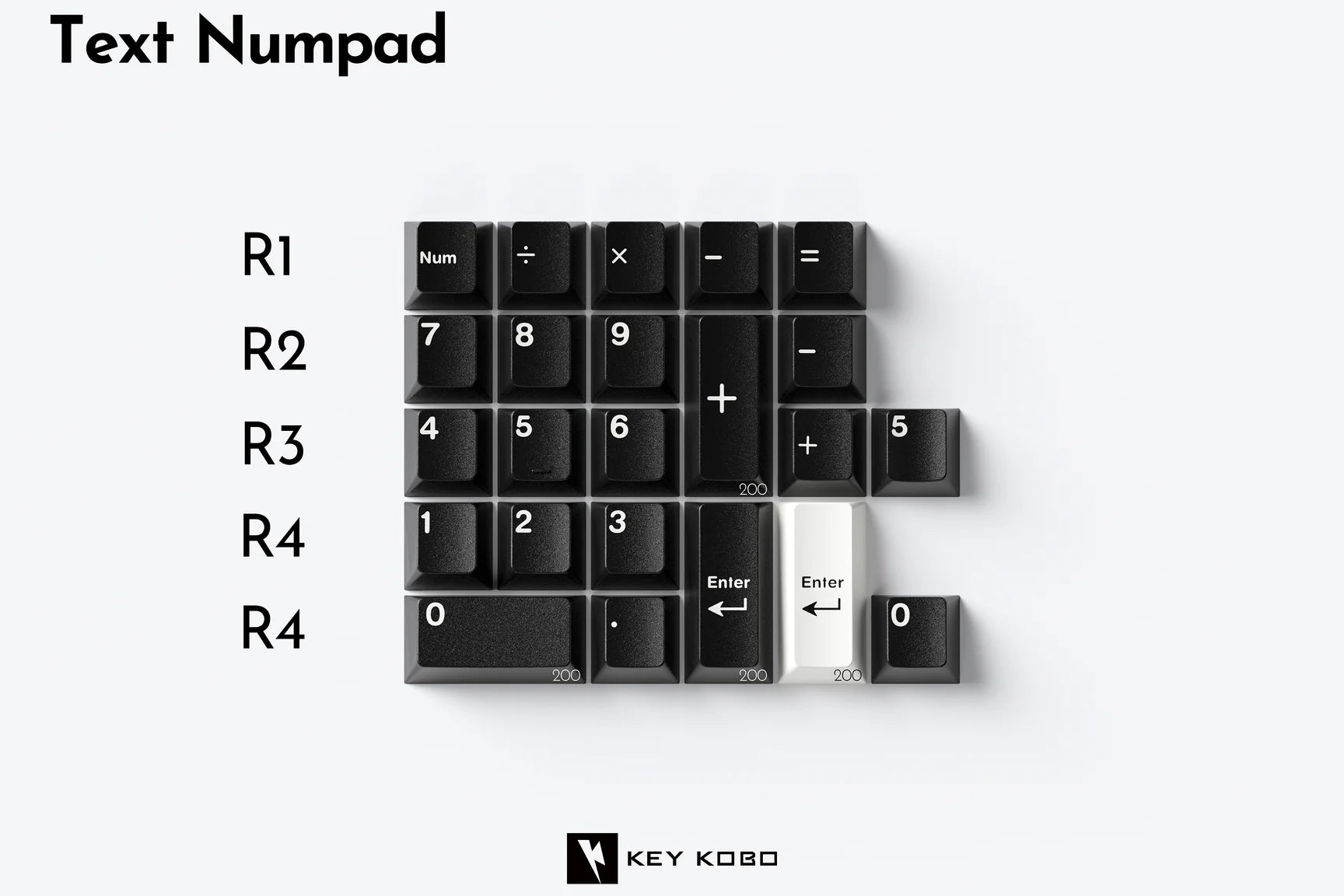 KEY KOBO TEXT - WHITE ON BLACK