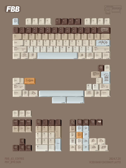 FBB - OTTER COFFEE KEYCAPS