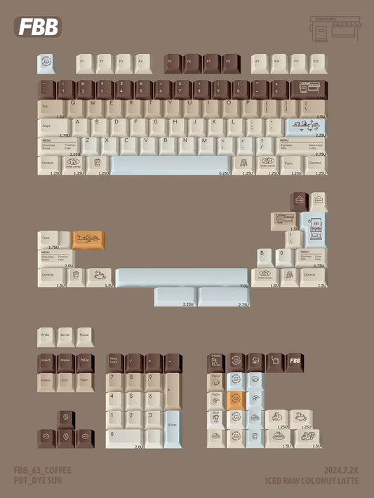 FBB - OTTER COFFEE KEYCAPS