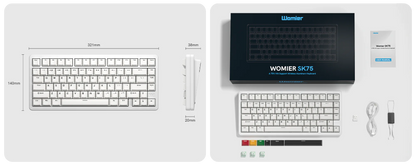 WOMIER SK75 75% WIRELESS ALUMINUM KEYBOARD