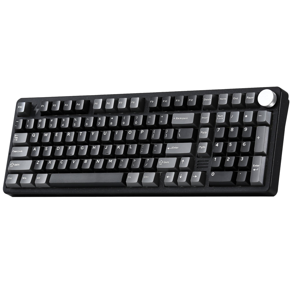YUNZII AL98 PRO in black with silicone wrist rest