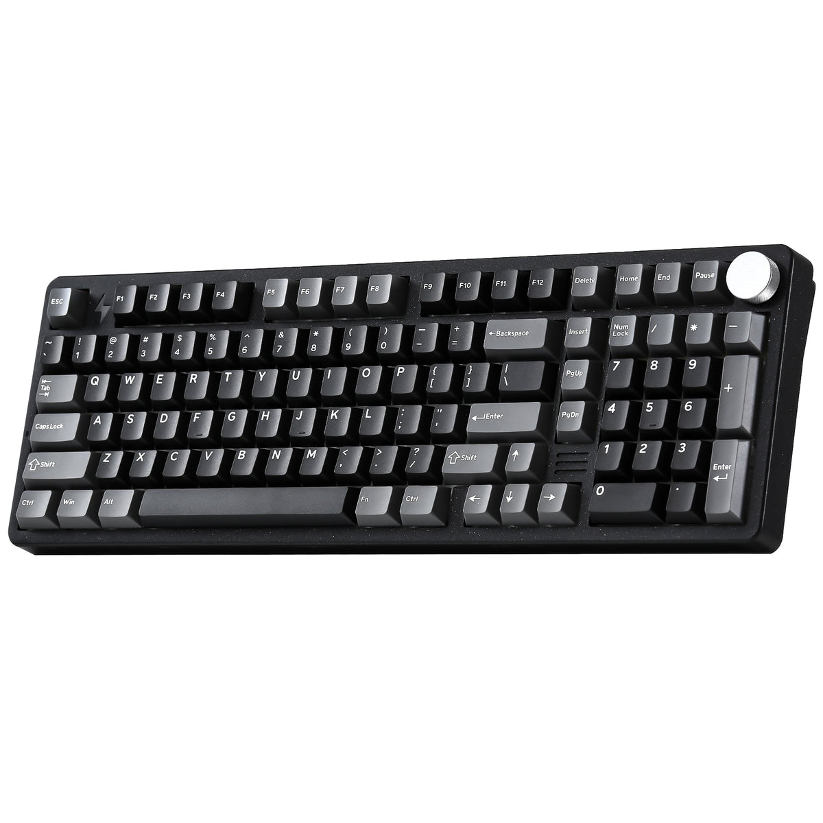YUNZII AL98 PRO in black with silicone wrist rest