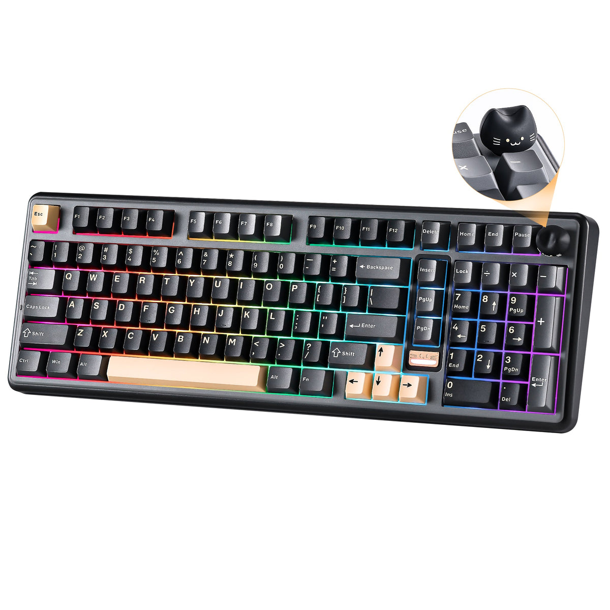 YUNZII B98 PRO 96% mechanical keyboard in black