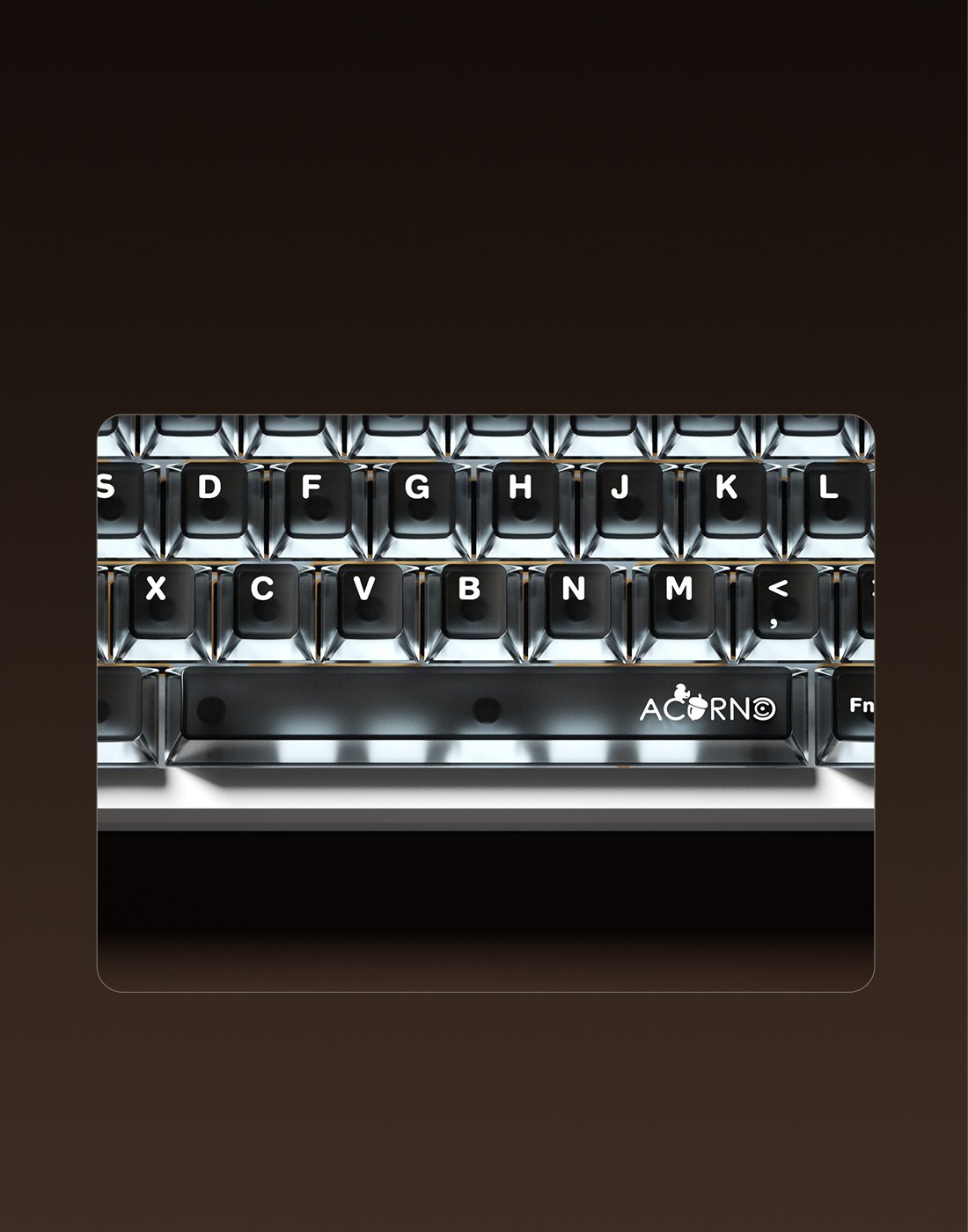 Lucky65 V3 - five-LED spacebar glow