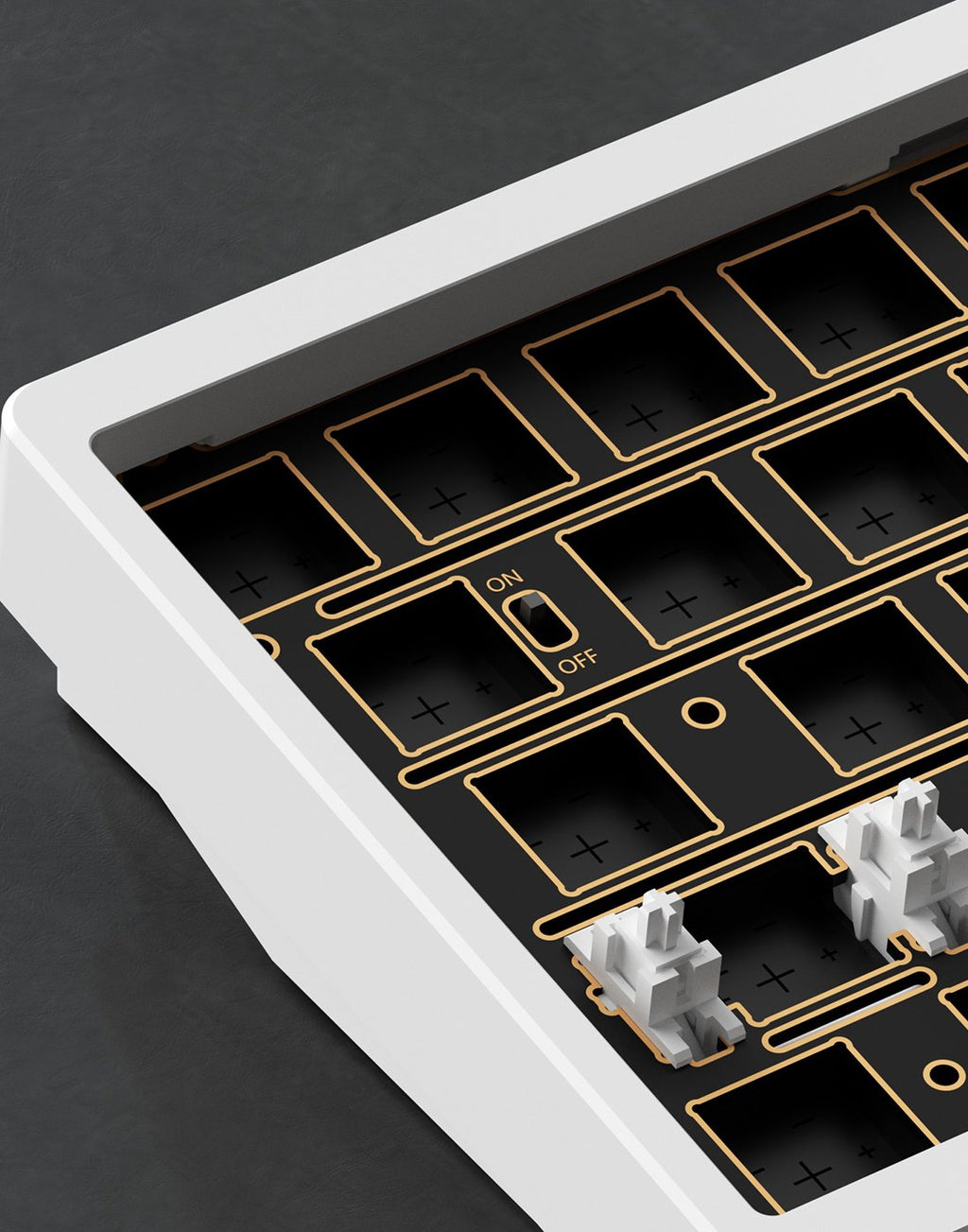 Lucky65 V3 - hidden wireless switch under Tab key
