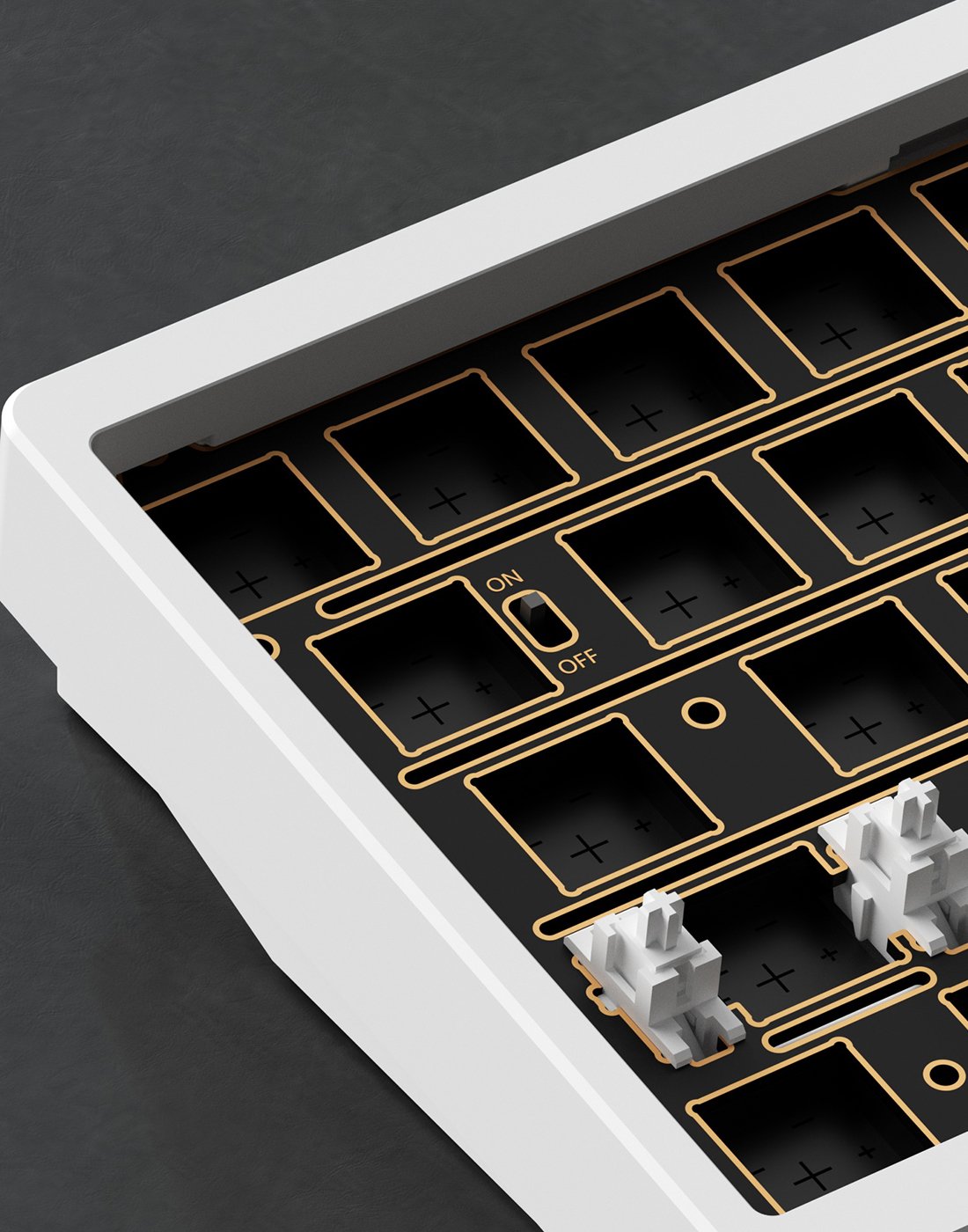 Lucky65 V3 - hidden wireless switch under Tab key