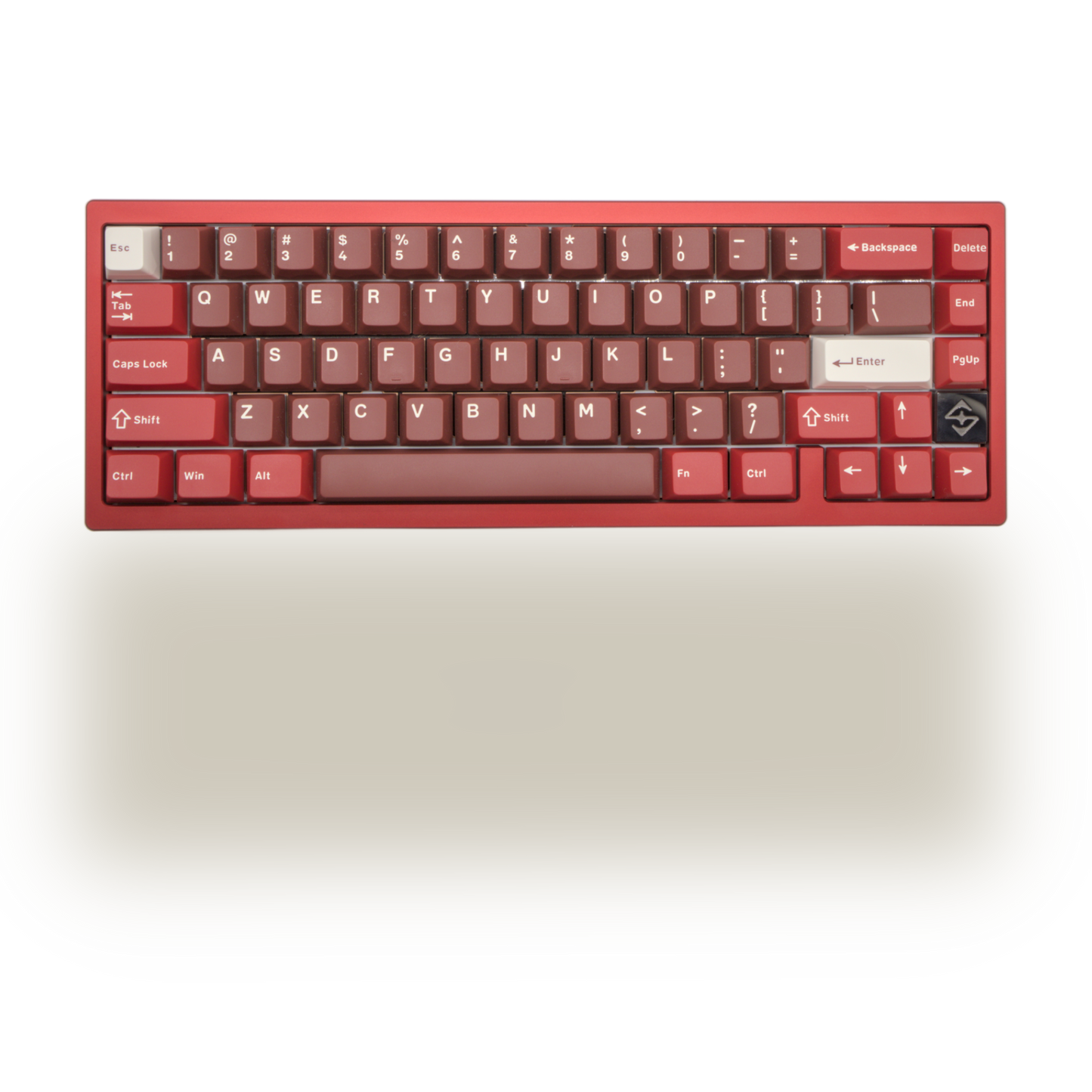 WOBKEY Zen 65 Ultra Mechanical Keyboard – Black, Red & White Gold
