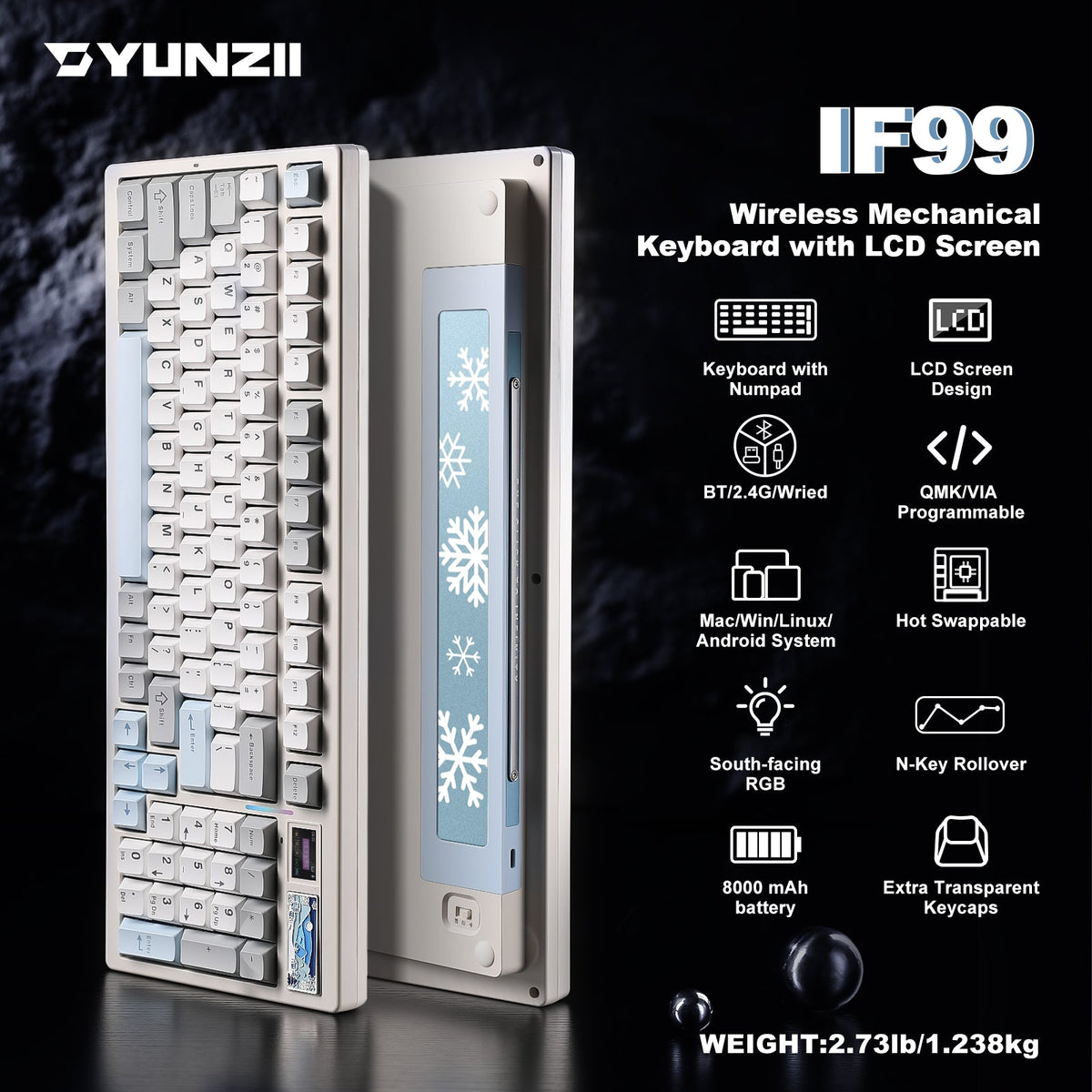 YUNZII IF99 fully assembled mechanical keyboard